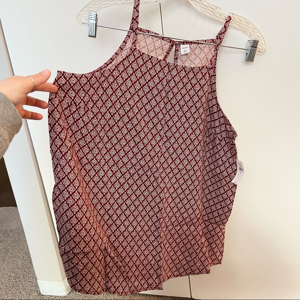NWT Old Navy Square Neck Patterned Cami